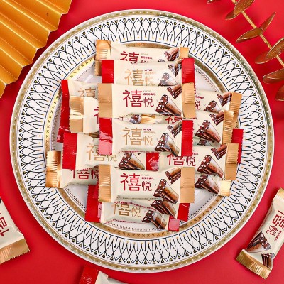禧悦脆米牛奶夹心巧克力 500g 整袋装图4