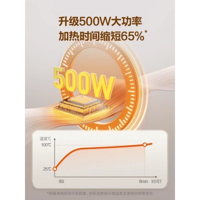 苏泊尔暖菜板多功能餐桌圆桌转盘家用加热电热菜板圆形旋转保温板图2