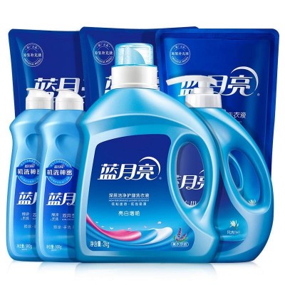 蓝月亮洗衣精选(亮白增艳)机洗2kg+手洗1kg+袋装1kg*3+500g*2图2