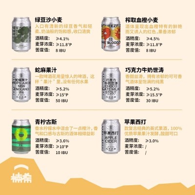 北平机器明前龙井小麦啤酒 绿豆沙 酒花深处IPA罐装 精酿啤酒 国产啤酒 全家福 330mL 12罐红装图2