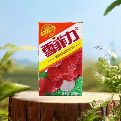 可口可乐雪菲力荔枝汁果味果汁饮料饮品250ml*24盒整箱0脂荔枝味图4
