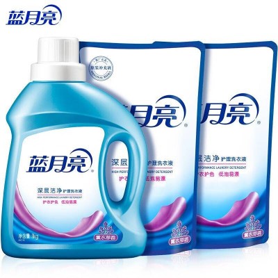 蓝月亮深层洁净薰衣草1kg瓶装+1kg*2袋装图2