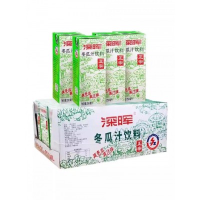 深晖 冬瓜汁饮料整箱装250ml*24盒冬瓜茶纸盒装老牌子夏季清火解渴饮料饮品图2