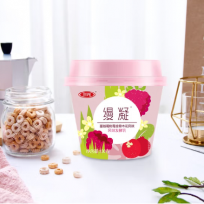 三元缦凝百香果芒果 130g*3*6碗 整箱装图7