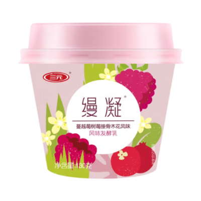 三元缦凝百香果芒果 130g*3*6碗 整箱装图5