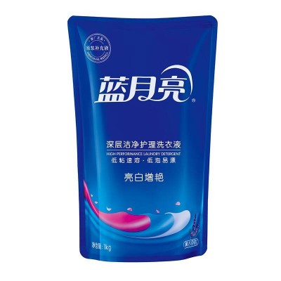 蓝月亮薰衣草亮白增艳护理洗衣液机洗套装3kg (瓶装1kg+袋装1kg)图5
