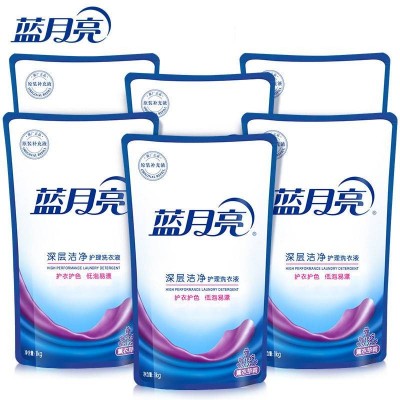蓝月亮薰衣草深层洁净洗衣液袋装1kg*6图2