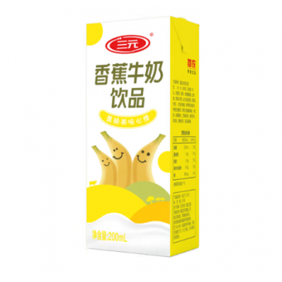 三元香蕉牛整箱果味风味牛丝滑香甜牛饮品 200ml*12盒 整箱装图6