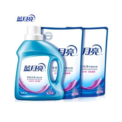 蓝月亮深层洁净薰衣草洗衣液套装1kg瓶+1kg*2袋图2
