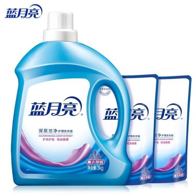 蓝月亮薰衣草洁净洗衣液+薰衣草洁净洗衣液补充装图2