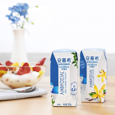 伊利安慕希香草味酸牛奶 205g*12盒 整箱装图4