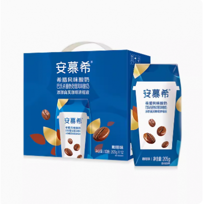 伊利安慕希希腊风味酸奶牛奶咖啡味 205g*12盒 整箱装(十件起订)图5