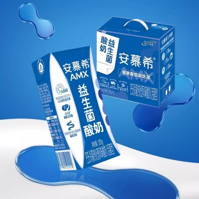伊利安慕希AMX巴氏杀菌风味酸奶活性益生菌 205g*12盒 整箱装图5
