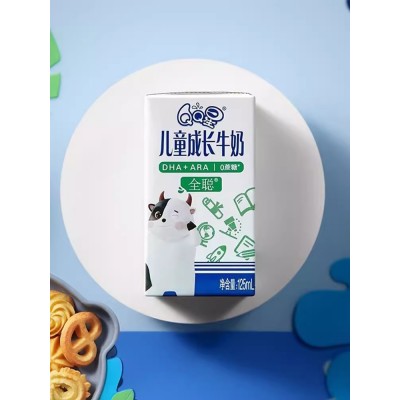 伊利QQ星儿童成长牛奶 125ml*20盒 整箱装(十件起订)图3