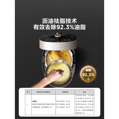 美的电压力锅家用IH电高压锅饭煲一体5L大容量微电脑式全自动智能图3