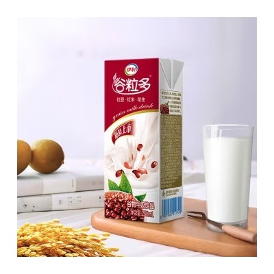 伊利谷粒多 红谷牛奶饮品整箱 红豆+红米+花生  250ml*12盒 整箱装图4