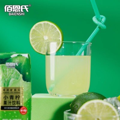 佰恩氏小青柠汁饮料NFC非浓缩还原0脂饮品果汁果味饮料200ml*12瓶图4