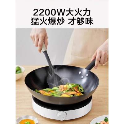 midea美的电磁炉火锅家用小型迷你圆形电池炉宿舍专用小火锅炉图2
