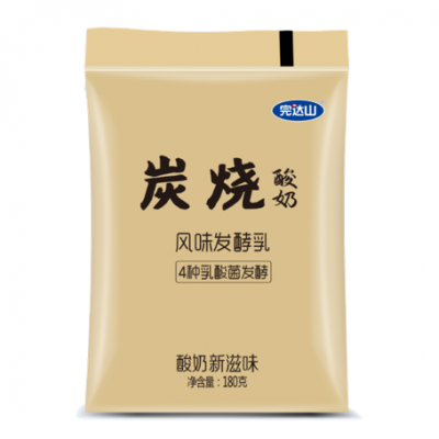 完达山透明袋装炭烧酸奶 180g*16袋 整箱装图5