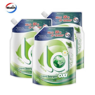 威露士抑菌除螨松木清香机洗手洗补充装家用松木洗衣液2L*3袋图2