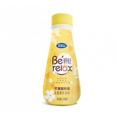 完达山瓶装妍轻酸奶昔（芒果味）330ml*15瓶 整箱装图2