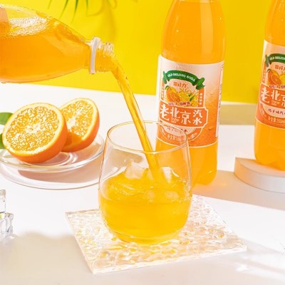 新日期老北京橙味汽水600ml*24瓶童年儿时经典碳酸饮料整箱包邮图3