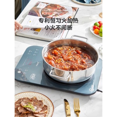 美的铂钻电磁炉家用炒菜火锅专用电池炉电磁灶官方旗舰店正品新款图2