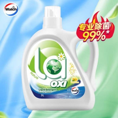 威露士洗衣液除菌除螨家用机洗la有氧洗衣液柠檬味3L图2