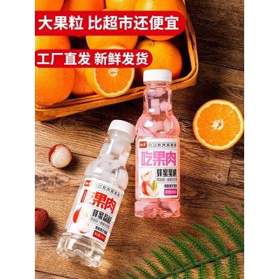 大果粒果肉果汁饮料450ml*15瓶嚼着喝多口味蜂蜜菠萝葡萄荔枝蜜桃图4