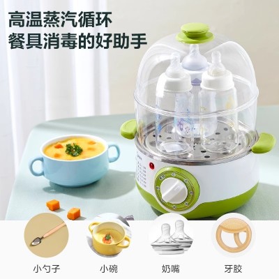 Midea/美的家用定时多功能小电蒸蛋器不锈钢双层电蒸锅家电早餐机图4