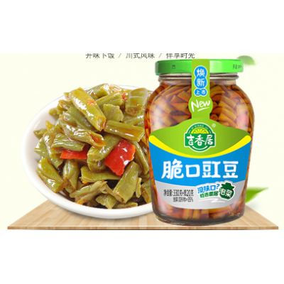 吉香居脆口虹豆330g+20g/袋 微辣 爽脆 下饭菜图5
