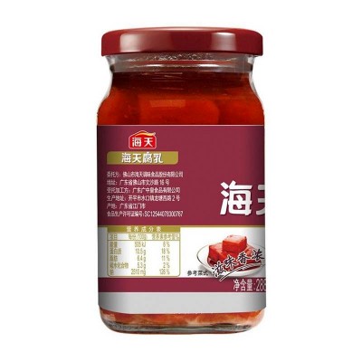 海天腐乳红方原味288g/瓶图2
