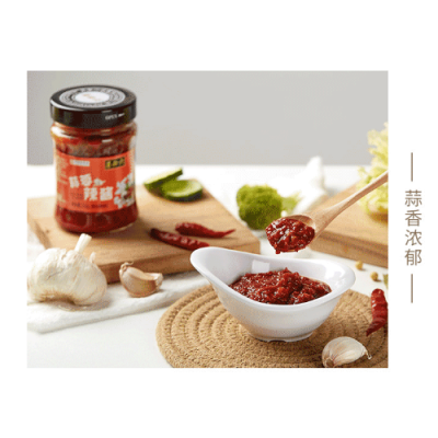 六必居蒜蓉辣酱210g/瓶图5