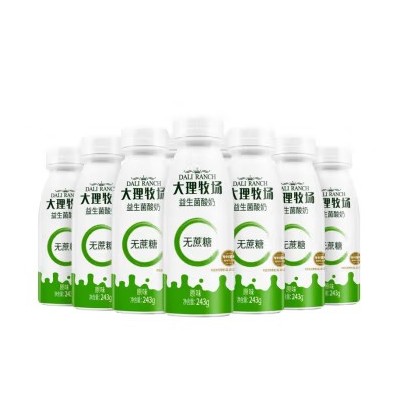 欧亚（Europe-Asia） 欧亚大理牧场低温益生菌酸奶无蔗糖木糖醇乳制品 243g*12瓶 整箱装图5