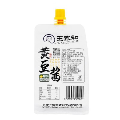 王致和黄豆酱450g/袋 拌饭拌面炸酱面图2