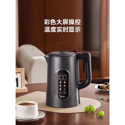 美的恒温电热水壶家用泡茶智能烧水壶保温一体全自动不锈钢烧水壶图2