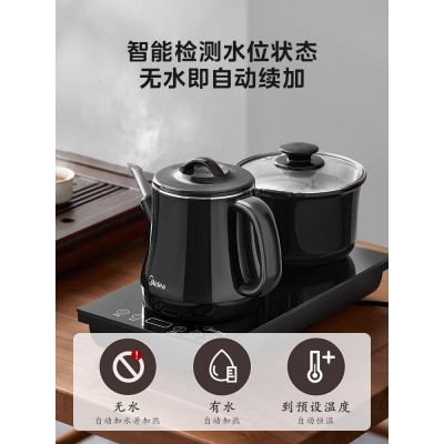 美的全自动底部上水壶茶台烧水壶一体入抽水专用智能泡茶烧水壶图3