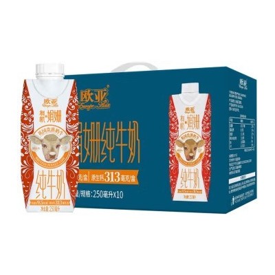 欧亚（Europe-Asia）【娟姗牛奶】欧亚高原全脂娟姗有机纯牛奶梦幻盖 250g*10瓶 整箱装图3