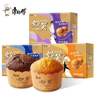 康师傅妙芙欧式蛋糕二枚入 192g*4盒 整箱装图2