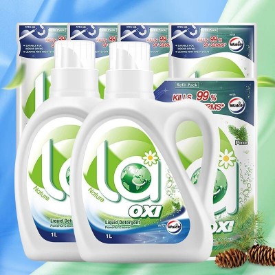 威露士La有氧洗洗衣套装10斤(1L* 2瓶+袋1L+装500ml*4)除菌图2