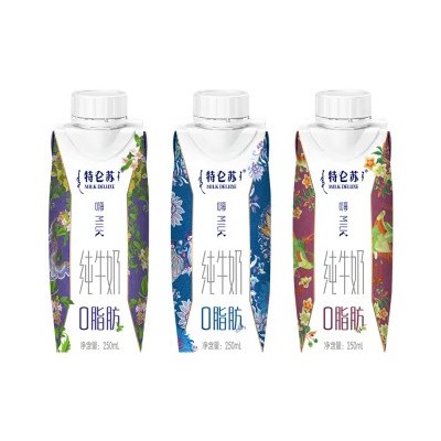 蒙牛特仑苏嗨Milk纯牛奶脱脂灭菌乳利乐梦幻盖京绣版（蝴蝶）250ml*10包整箱图4