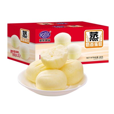 港荣蒸蛋糕奶香 480g 整箱装图5