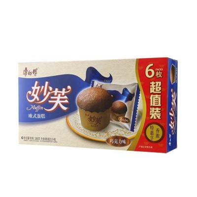 康师傅妙芙欧式蛋糕巧克力味 288g*6盒 整箱装图6