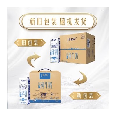 蒙牛特仑苏低脂纯牛奶3.6g蛋白  250mL*16盒 整箱装图3