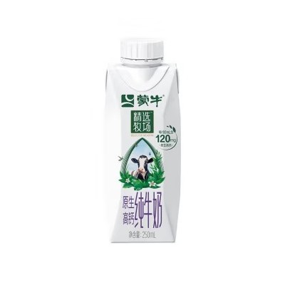 蒙牛 精选牧场牛奶全脂灭菌乳利乐苗条装 【原生高钙】250ml*10瓶 整箱装图4