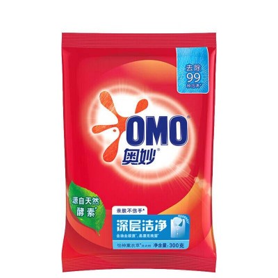 奥妙洗衣粉深层洁净洗衣粉300G* 22袋除菌除螨持久留香整袋出图5