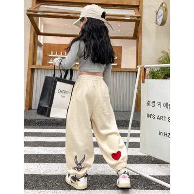 女童运动裤冬款童装新款儿童冬季加绒裤子秋冬女大童冬装卫裤图4