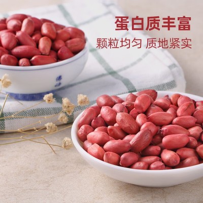 柴火大院 红花生米（中粒 红皮 生花生米 东北五谷杂粮 粗粮）1kg*1袋图2