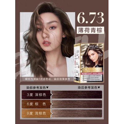 欧莱雅卓韵霜养护染发霜时尚系列轻松上色养发护发不泛黄图5