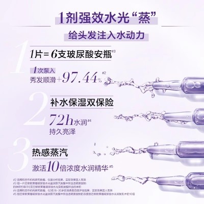 欧莱雅玻尿酸水光蒸汽发膜帽改善毛躁女柔顺护发加热修护干枯图3